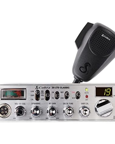 Cobra 29 LTD Classic AM/FM Professional CB Radio - Easy to Operate, Emergency Radio, Instant Channel 9, 4-Watt Output, Full 40 Channels, Adjustable Receiver and SWR Calibration, Black