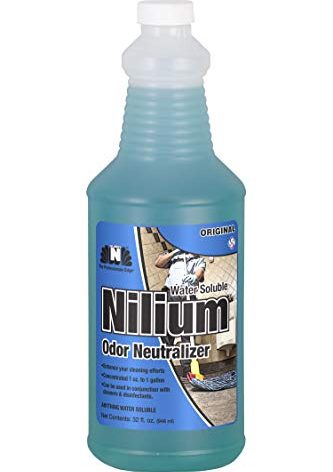 Nilium Water Soluble Odor Neutralizer Concentrate by Nilodor, Original, 1 Quart, 32 fl oz, (32 WSO) 10" Height, 3.25" Width