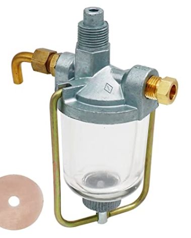 VergasRetor Fuel Gas Sediment Bowl 370832R91 for IH International Tractor Harvester Farmall MV Super H M HV W4 OS4 350 400 460 560 650 Fuel Sediment Bowl Assembly Replaces# 358245R91