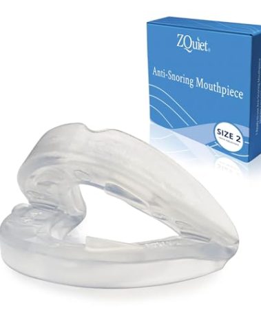 ZQuiet, Anti-Snoring Mouthpiece, Comfort Size#2, Single Refill, Clear, Made in USA, BPA-Free, Medical-Grade Material