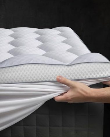 3 Inch Ultra-Fluffy Memory Foam Mattress Topper Queen for Back Pain, Extra Soft Pillow Top Queen Mattress Topper with 4X Support, Mattress Pad with Breathable Air Mesh Sides, 6-21'' Deep Pocket