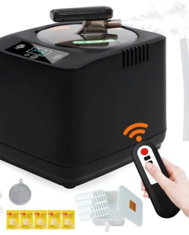 Portable Sauna Steamer Machine with Remote Control, 3L 1200W Upgrated Steam Generator for Sauna, 9 Levels, 120 MIN Timer, for Home Spa Sauna Accessories