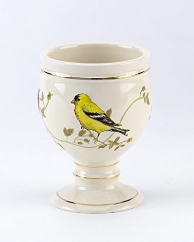 Avanti Linens - Tumbler, Durable Countertop Organizer, Nature Inspired Bathroom Accessories (Gilded Birds Collection)