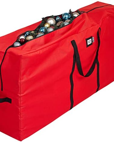 Christmas Tree Storage Bag Large - Fits up to 9 ft Large Tree - Tear Proof Storage Bags 600D Oxford Material - Tote Bag with Dual Zippers and Reinforced Handles