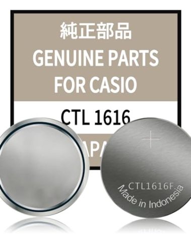 Fwioaor CTL1616F Battery,Replacement for Panasonic CTL1616 Battery Cell #10065657#10291127#10382262#10175828#94806704 for Casio Solar Powered Watches