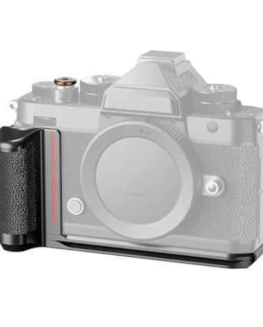 NEEWER Z f Handgrip L Shape Grip for Nikon Z f, Ultra Thin Retro Formfitting Camera Mounting Baseplate with Handle/Brass Shutter Button, Compatible with Arca Swiss Tripod Fluid Head, CA063