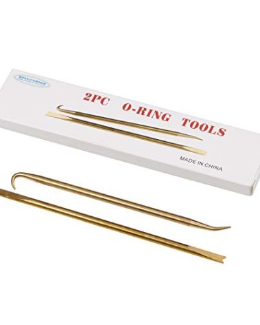 BUSY-CORNER Brass O-Ring Installation and Extraction Tools Kit, Set of 2 Pieces in a Color Box,Mini Hook O Ring Pick Set, for O Rings Removal,Oil Seal Puller and Extractor Remover in O-ringKit