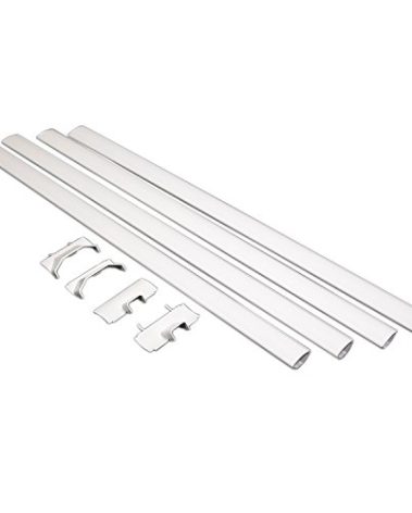 Legrand Wiremold CMK40 Cornermate 10 Foot 8 Piece Cord Cover Kit For Corners, Organizer for Wall, Holds Up to 3 Cords or Cables, White (1 Pack)