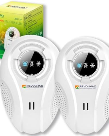 T-27, Ultrasonic Pest Control Repeller - Electronic & Ultrasound, Indoor Plug-in Repellent - Get rid of - Rodents, Mice, Squirrels, Bats, Insects, Bed Bugs, Ants, Fleas, Spiders, Roaches (6Pack)