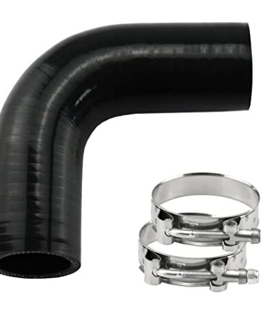 Ucreative 90 Degree Elbow ID: 1.5"(38mm) 4-Ply High Performance Coupler Silicone Hose for Vehicle with T-Bolt Clamp