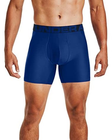 Under Armour mens Tech 6-inch Boxerjock 2-Pack, Royal (400)/Academy Blue, 5X-Large