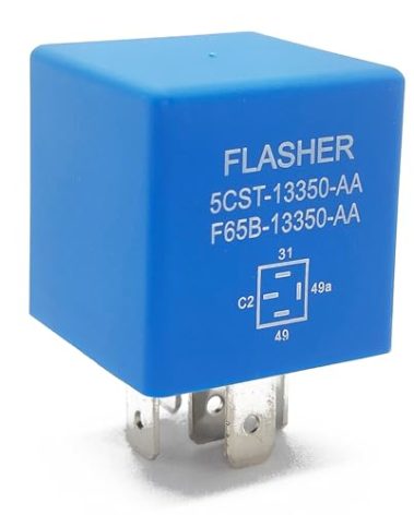 5 pin 12 Volt Turn Signal Flasher Relay for Lights Compatible with Ford 1995-2014 F350 F150 F250 F350 Super Duty Escape Excursion Expedition 5C3T-13350-AA F65B-13350-AA Hazard Warning Relay