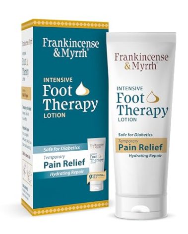 Frankincense and Myrrh Foot Pain Relief Cream - Intensive Foot Therapy Lotion - Diabetic Nerve Pain Relief Cream | Restless Leg Syndrome | Frankincense Essential Oil, 3 Ounce (1-Pack)