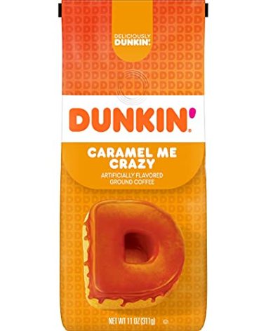 Dunkin' Caramel Me Crazy Flavored Ground Coffee, 11 Ounces