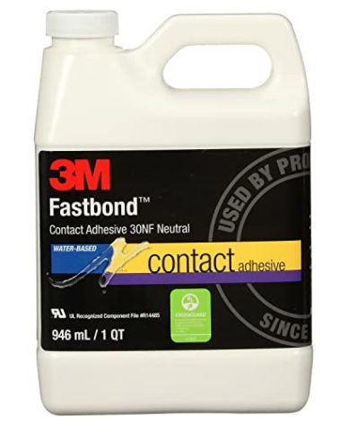 3M Fastbond Contact Adhesive 30NF, Neutral, 1 Quart Can