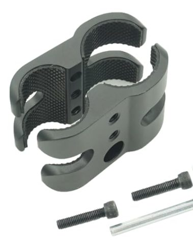 LYHgogo Extension Tube 12Ga Clamp Stabilizer - Suitable for Magazine and Extension Tube Fixed Outdoor Sports Shooting Accessories (Black)