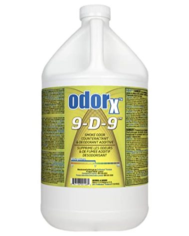 ODORx 9-D-9 Professional Smoke Odor Counteractant and Deodorizer, Odor Remover for Smoke Damaged Job Sites, 1 Gal Bottle