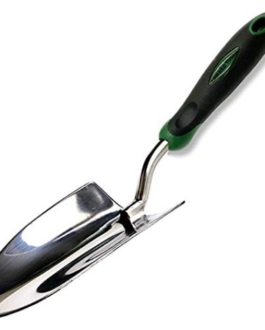 Edward Tools Bend-Proof Garden Trowel - Heavy Duty Polished Stainless Steel - Rust Resistant Oversized Garden Hand Shovel for Quicker Work - Digs Through Rocky/Heavy soils - Comfort Grip (1)
