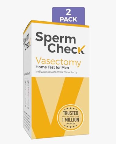 SpermCheck Vasectomy Home Test Kit - Check Sperm Count Post Vasectomy - 2 Pack - Easy to Read, Private - 98% Accuracy - FSA HSA Eligible - FDA Cleared