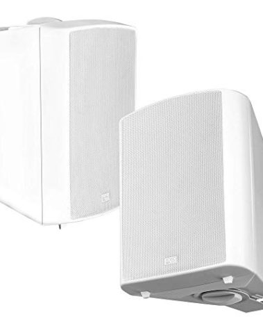 OSD Audio 5.25" Outdoor Patio Speaker Pair 120W, IP54 Weather Resistant, White AP520