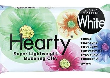 Padico Hearty Super Light Weight Modeling Clay 180g Color White (Japan Import)