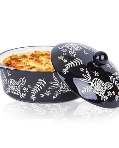 Wisenvoy Casserole Dish With Lid Casserole Dishes For Oven Baking Dishes For Oven Ceramic Baking Dish