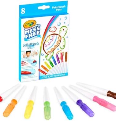 Crayola Color Wonder Paintbrush Pens, Mess Free Paint Set for Kids, 8ct Refill, 3+