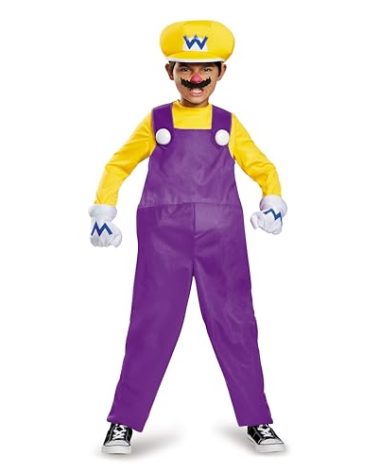 Disguise Wario Deluxe Super Mario Bros. Nintendo Costume, Medium/7-8