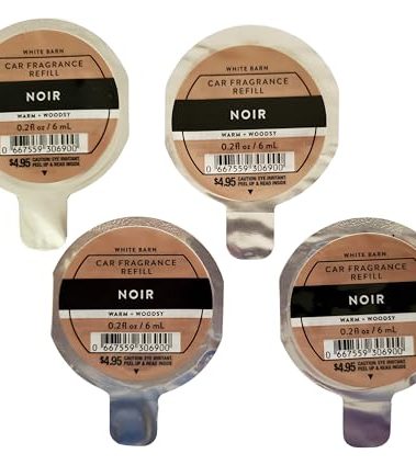 Bath and Body Works Noir Car Disc Refills Pack of 4