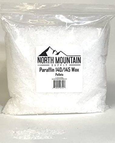 North Mountain Supply Paraffin Wax Pellets - Great for Candle Making - 140/145-2.5lb Bag