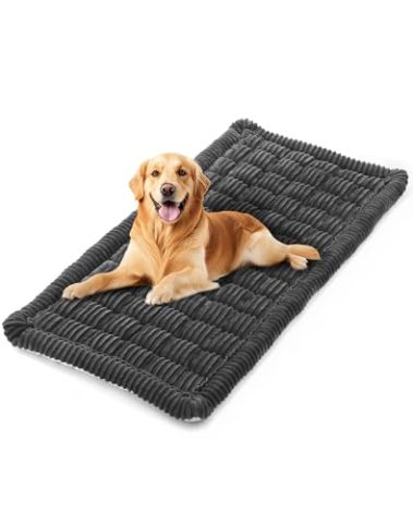 HXBOAUVS Non-Slip Backseat Pet Bed Mat, Dog Bed Mat for Car, Fuzzy Dog Seat Cover for Car Back Seat Soft and Comfortable, Cozy Sofa Cover, Couch Cover for Dogs Washable (23.6 x 51.2 Inch, Grey)