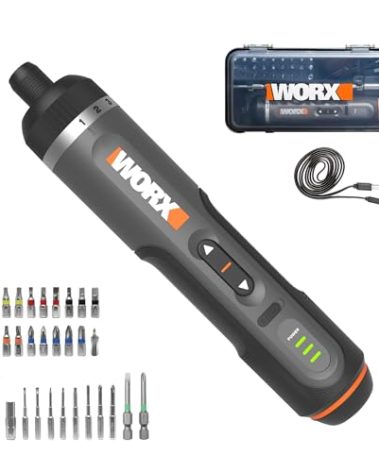 WORX 4V Lithium Screwdriver 30-Piece Accessory Kit WX242L
