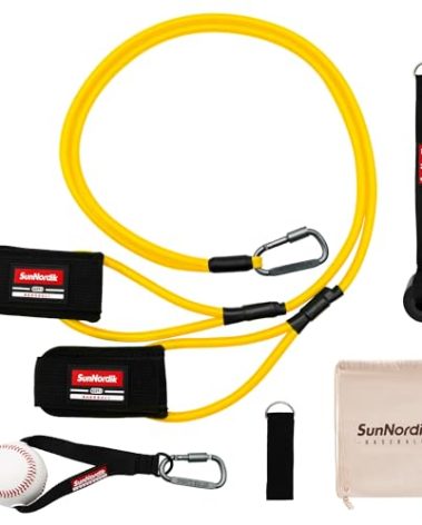 SunNordik Resistance Bands for Pitchers, Baseball & Softball Training Equipment for Improving Arm Strength & Pitching Training, Baseball Pitching Bands for All Skill Levels