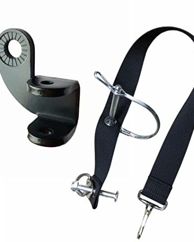 Bike Trailer Hitch Set for Burley Kids Trailers 12.2MM Steel Coupler Compatible with Burley Bee and Other Model Safety Strap Included