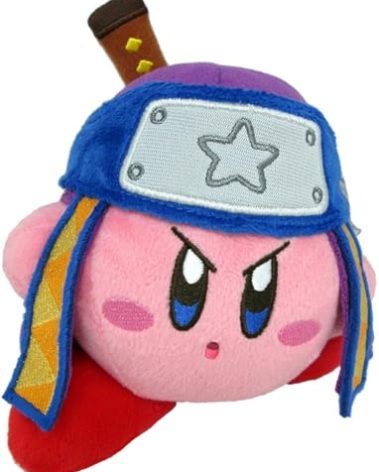 Little Buddy Kirby's Adventure All Star Collection Kirby Ninja Stuffed Plush, 5", Multi-Colored (1628)