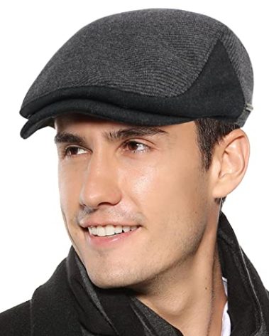 Sumolux Mens Newsboy Cap Winter Beret Hat Cabbie Flat Cap