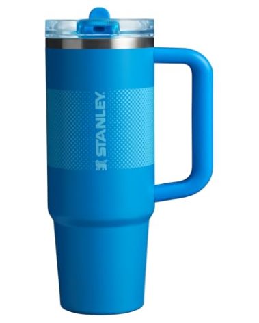 STANLEY Quencher ProTour Flip Straw Tumbler with Leakproof Lid 30 oz | Built-In Straw and Handle | Cup Holder Compatible for Travel | Insulated Stainless Steel Cup | BPA-Free | Azure Fade