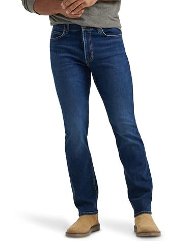 Lee Men's Extreme Motion Regular Straight Jean Night Owl 38W x 32L