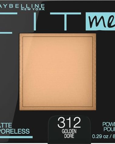 Maybelline Fit Me Matte + Poreless Pressed Face Powder Makeup & Setting Powder, Golden, 1 Count