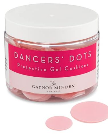 Gaynor Minden Dancers Dots | Gel Blister Pads | Hydrogel Patches for Prevention of Blisters | Instant Cooling and Soothing Relief | 90-Count (2 Sizes)