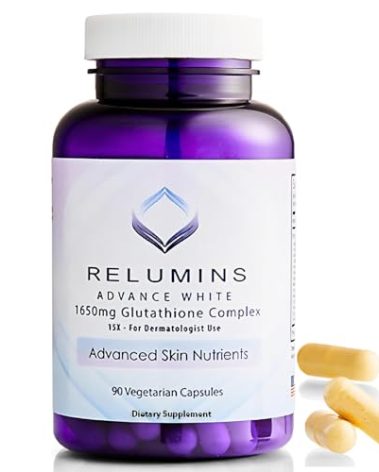 Relumins L-Glutathione Complex 1650mg – Antioxidant Support with Alpha Lipoic Acid, NAC, L-Methionine, Vitamin E - Halal & cGMP Certified - Holiday Glow Wellness Care - 90 Capsules - Made in USA