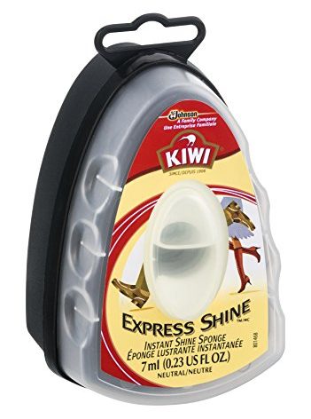 Kiwi Express Neutral Shoe Shine Sponge | Leather Care for Shoes, Boots, Furniture, Jacket, Briefcase and More , purse, bag, Packed by Organica