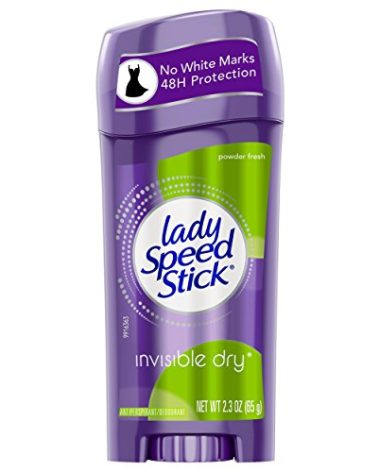 Lady Speed Stick Deodorant 2.3 Ounce Powder Fresh Invisible Dry (65ml) (3 Pack)