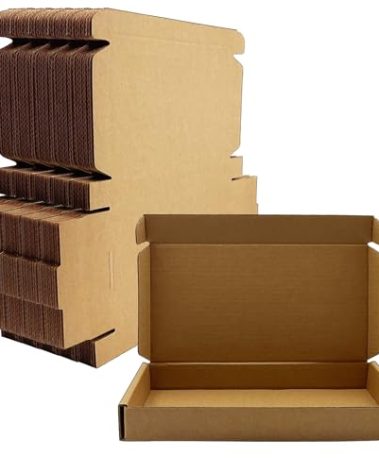 8x4x1 inch Small Shipping Boxes 50 Pack, Brown Kraft Corrugated Cardboard Mailer Boxes Bulk for Packaging Business Mailing Gift，Mini Mailer Boxes for Packaging Supplies