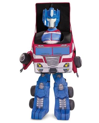 Disguise Kid's Transformers Optimus Prime Convertible Cosplay Costume - Child Semi Truck to Optimus Prime Converting Costume S