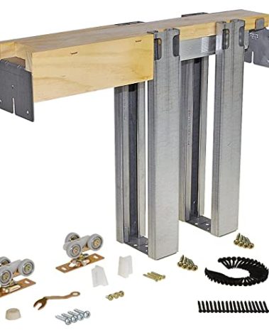 Johnson Hardware 1560 Commercial Grade Pocket Door Frame (36" x 80"), Steel Studs