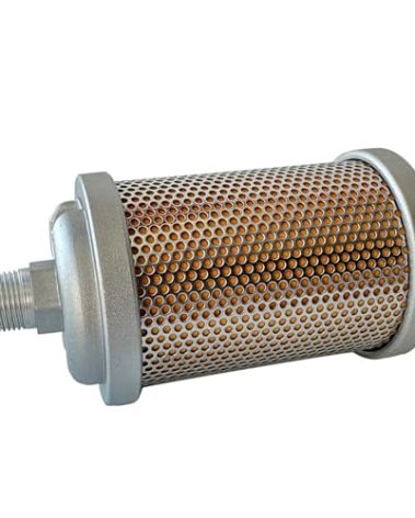 M07 XY-07 Air Compressor Muffler 3/4" NPT Male, Air Exhaust Silencer for Compressor Dryer Compressed Air Equipment and Systems, Single Chamber 145 PSI