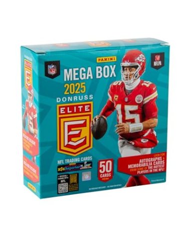 2025 Panini Donruss Elite Football Trading Cards Mega Box