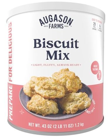 Buttermilk Biscuit Mix Can Emergency Food Supply, 29 Servings, 10 Year Shelf Life - Biscuit Mix Just Add Water and Baking Powder