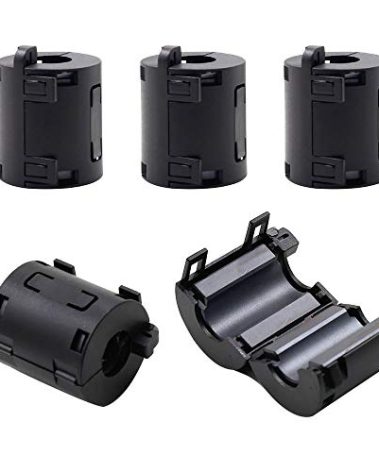 Mecion 5 Pack 31500 Ferrite Filter Core Material 31 Mix ID 1/2" 13mm Inner Diameter